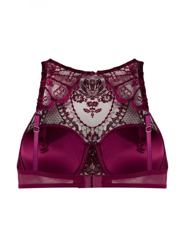 Desert Rose Orchid High Neck Bra