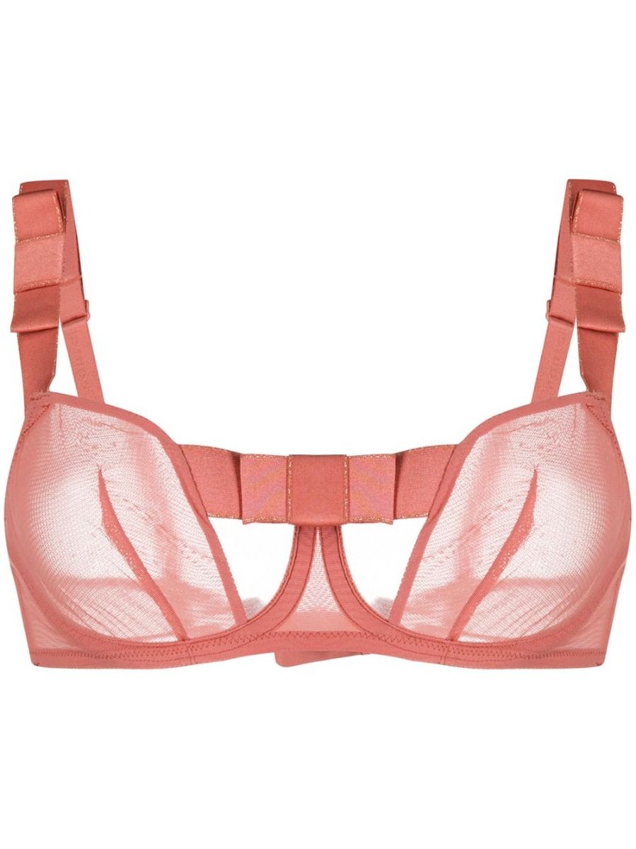 Audacieuse Rose Underwired Half Cup Bra