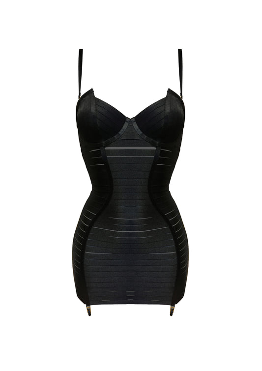 Black Adjustable Angela Dress
