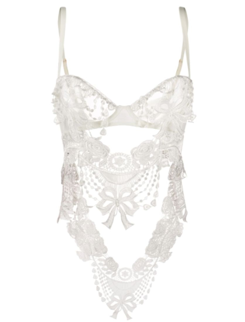 Bisoux lace-detail body