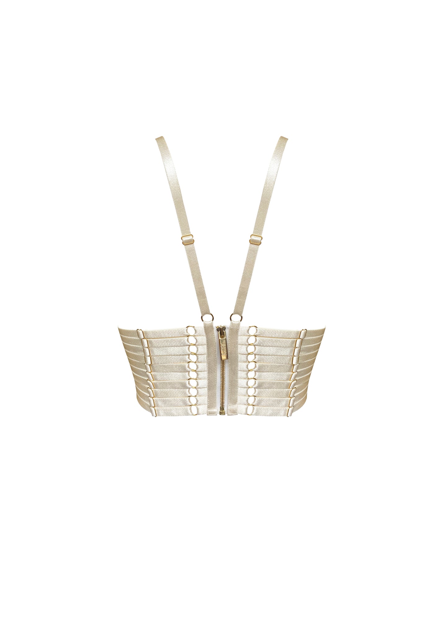 Cream Bondage Belle Crop Top