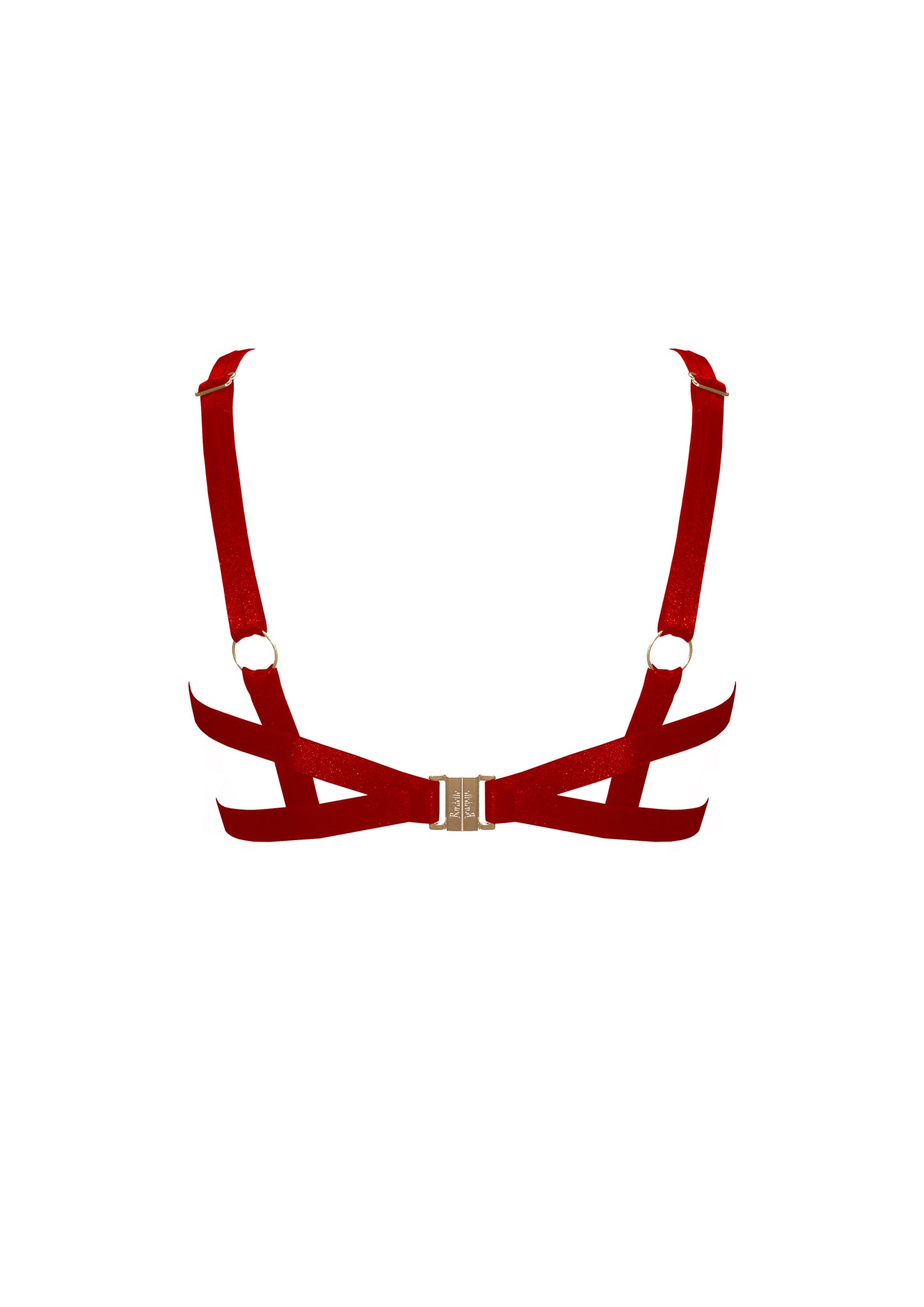 Red Bondage Belle Frame Bra