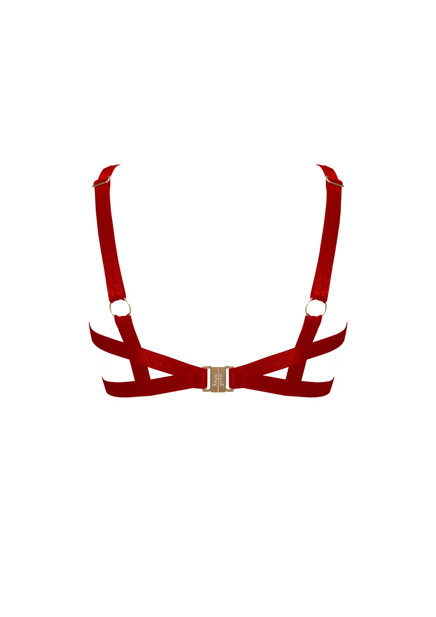 Red Bondage Belle Frame Bra