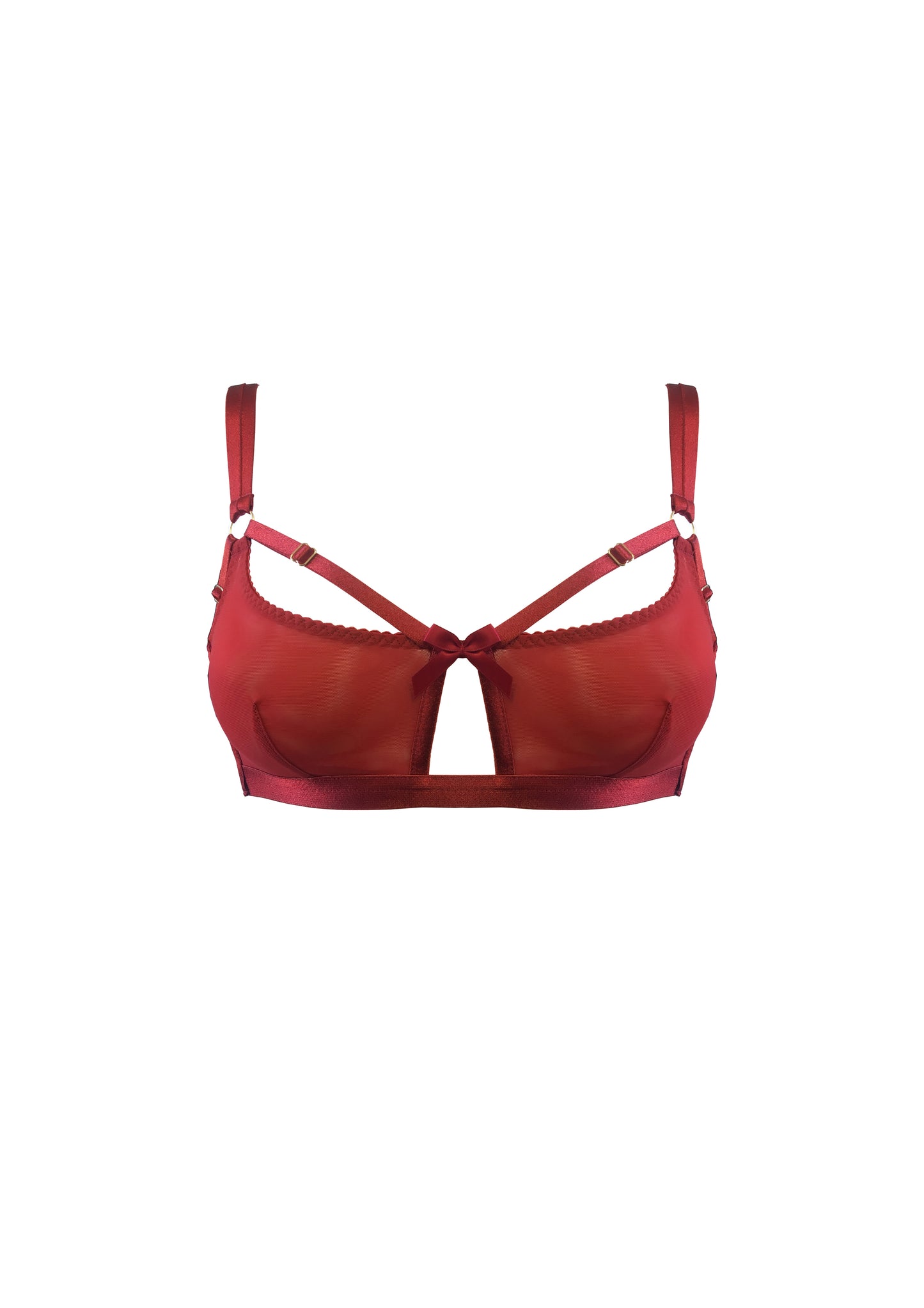 Red Bondage Belle Soft Cup Bra