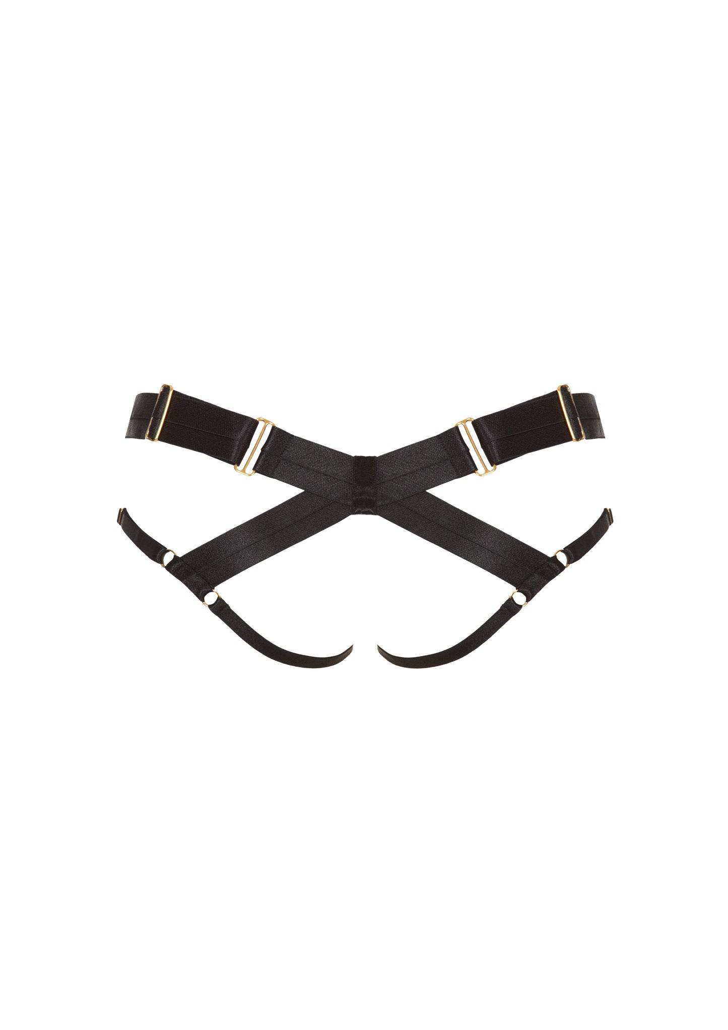 Black Bondage Harness Brief