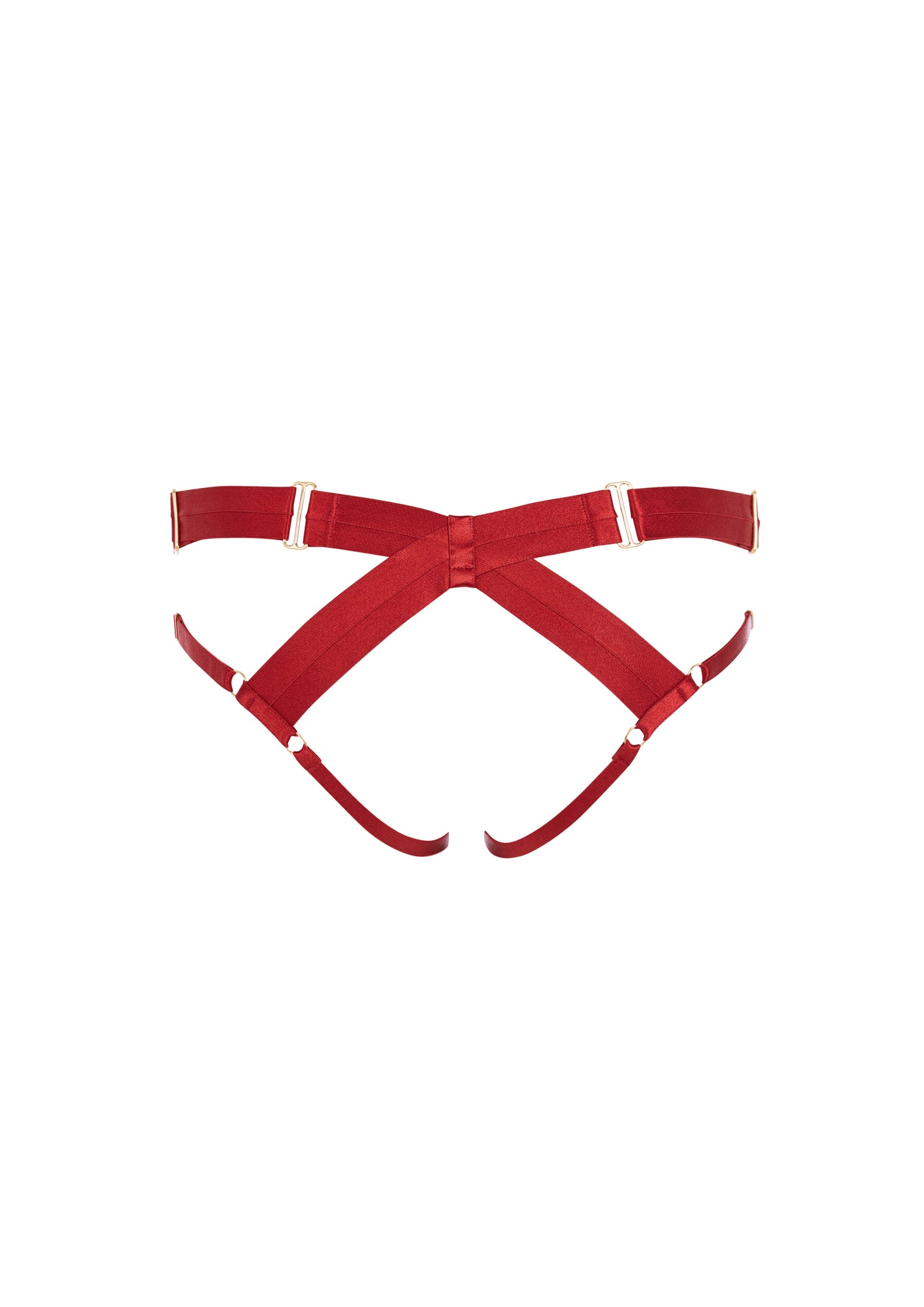 Red Bondage Harness Brief