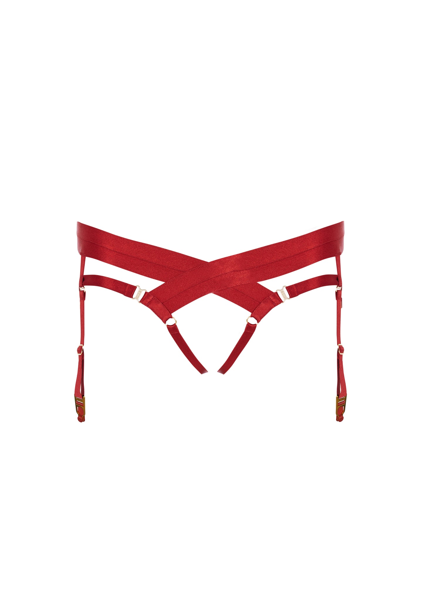 Red Bondage Harness Brief