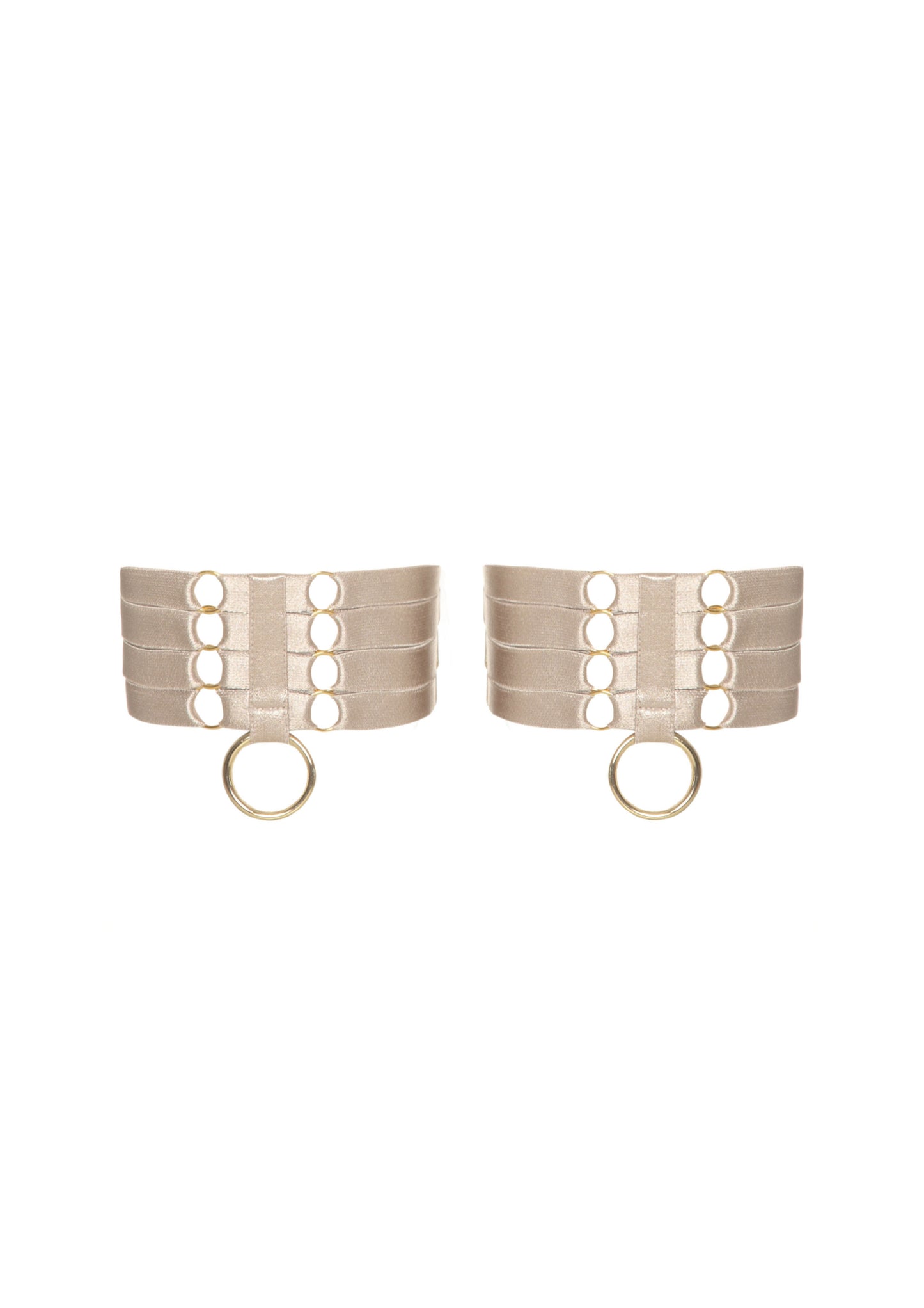 Caramel Bondage Webbed Garters