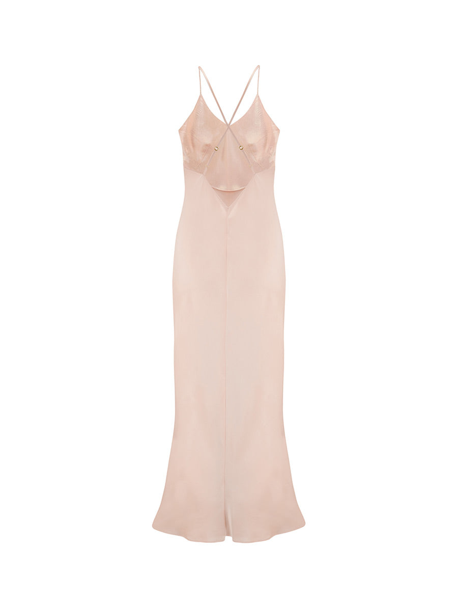 Fleur Du Jour Silk Slip Dress