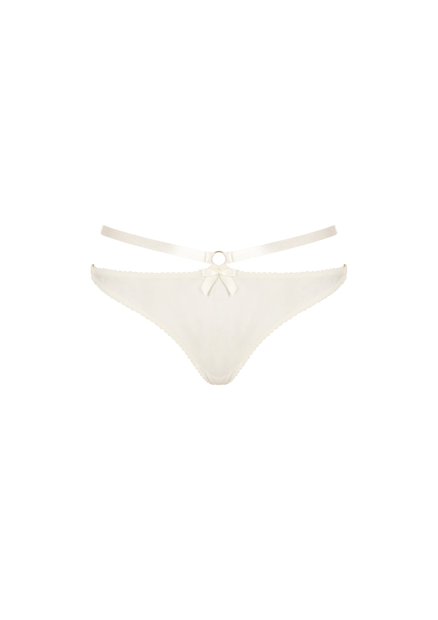 Cream Harness Thong