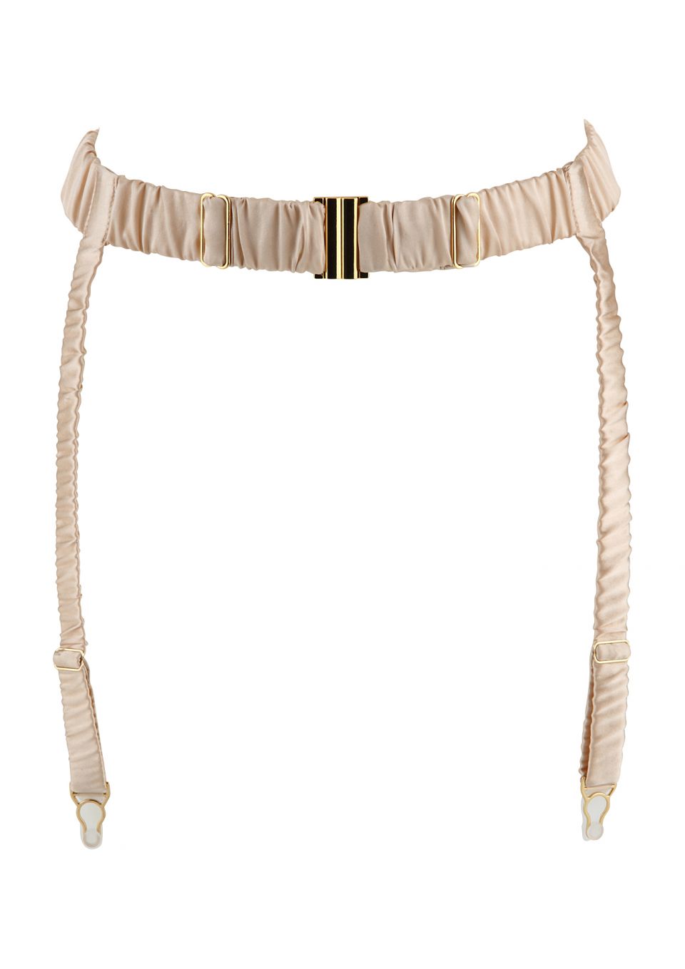 Heiress Gold Silk Suspender Belt