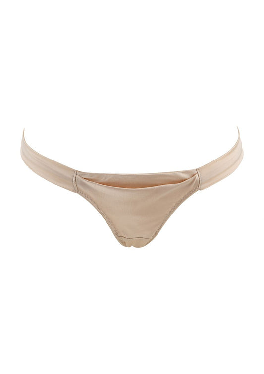 Heiress Gold Silk Thong