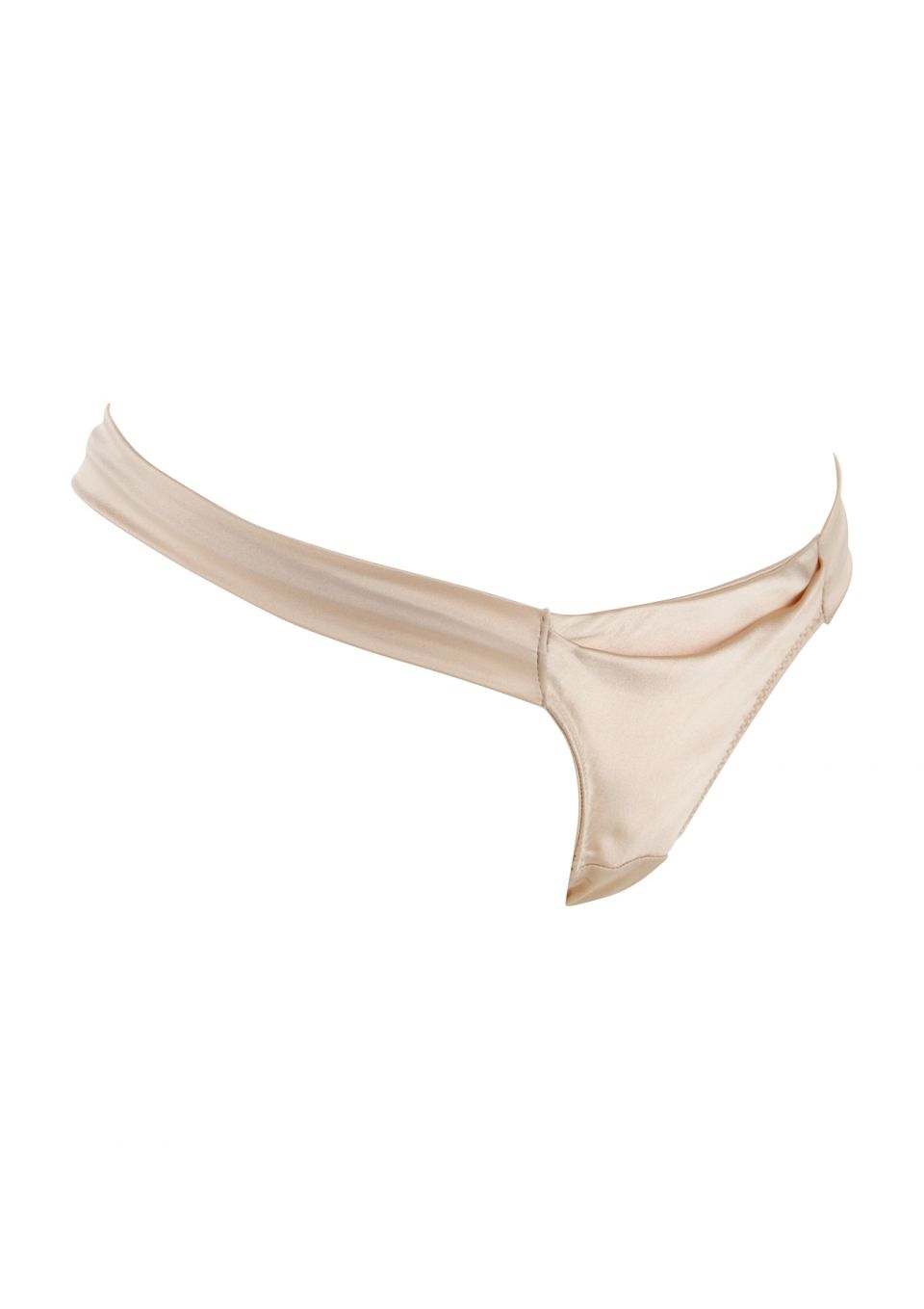 Heiress Gold Silk Thong