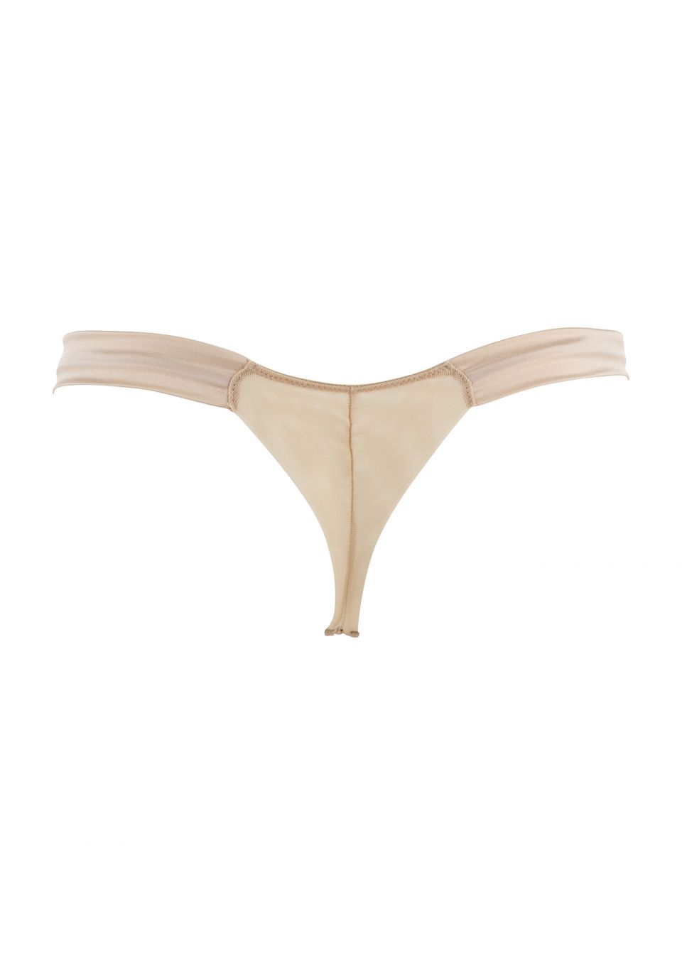 Heiress Gold Silk Thong