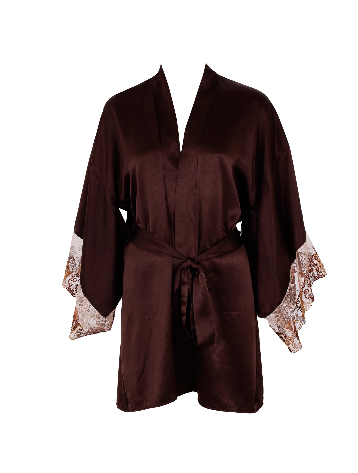 Asase Ya Chocolate Silk Kimono