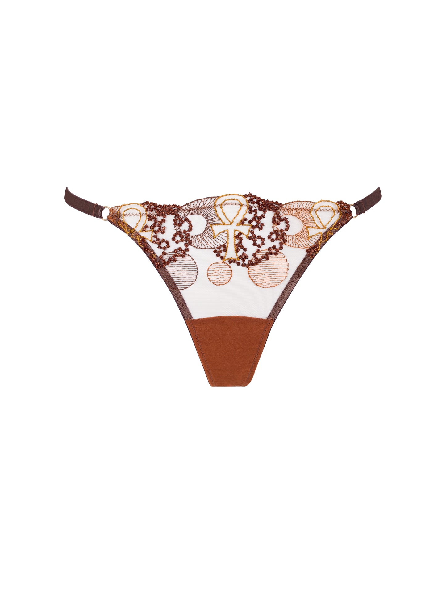 Divine Feminine Embroidery Thong