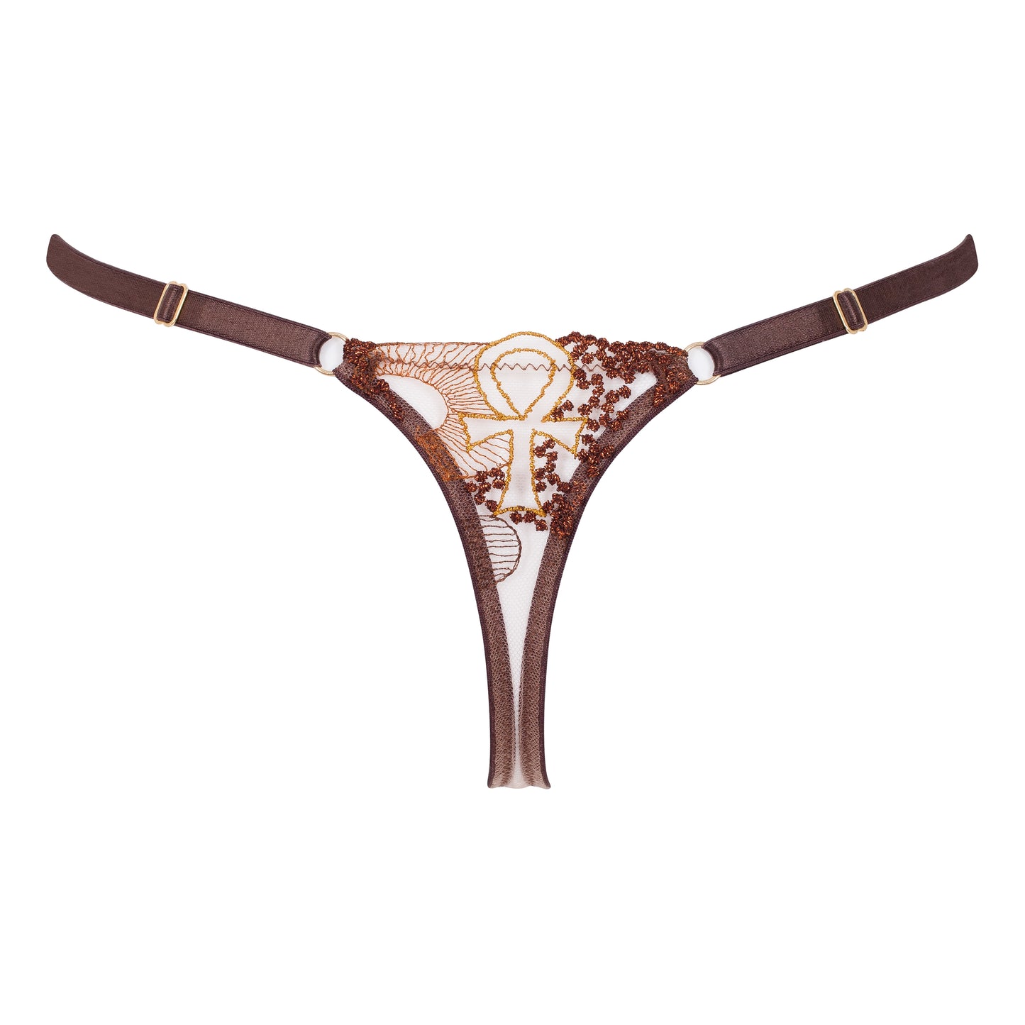 Divine Feminine Embroidery Thong