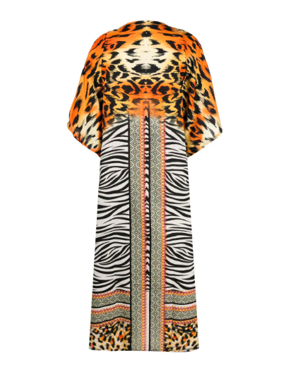 Long Animal Print Kaftan