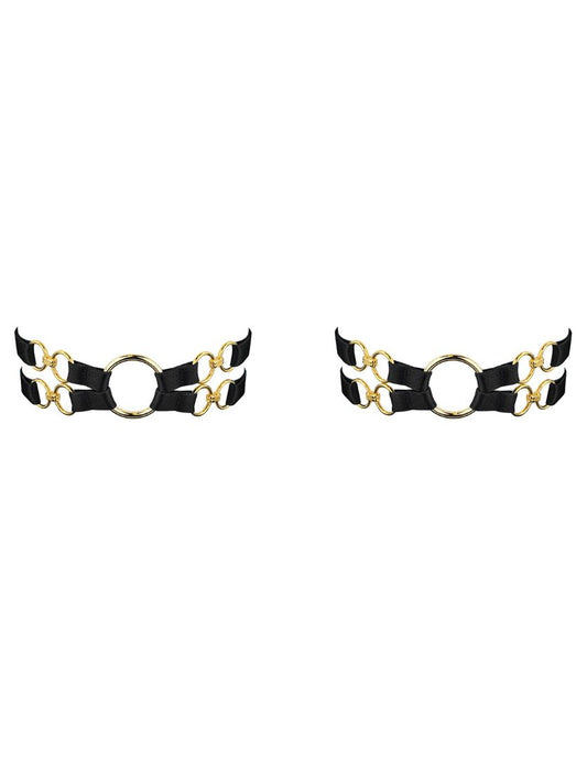Nara Black Bondage Garters