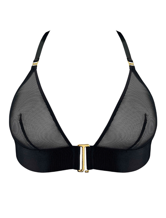 Nara Black Soft Triangle Bra
