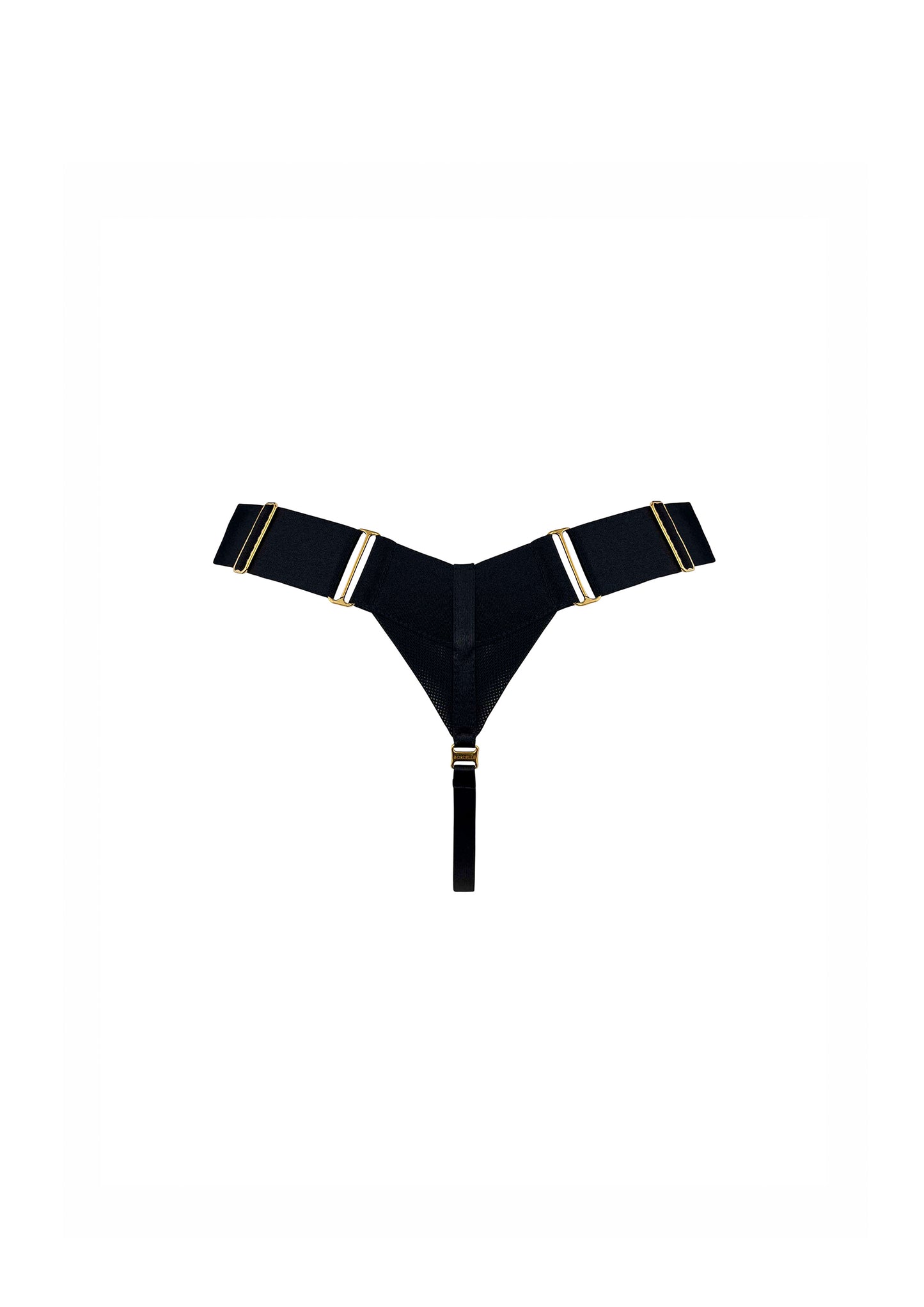 Nara Black Bondage Thong