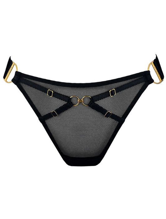 Nara Black Bondage Thong