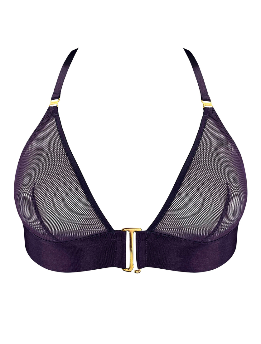 Nara Deep Purple Soft Triangle Bra