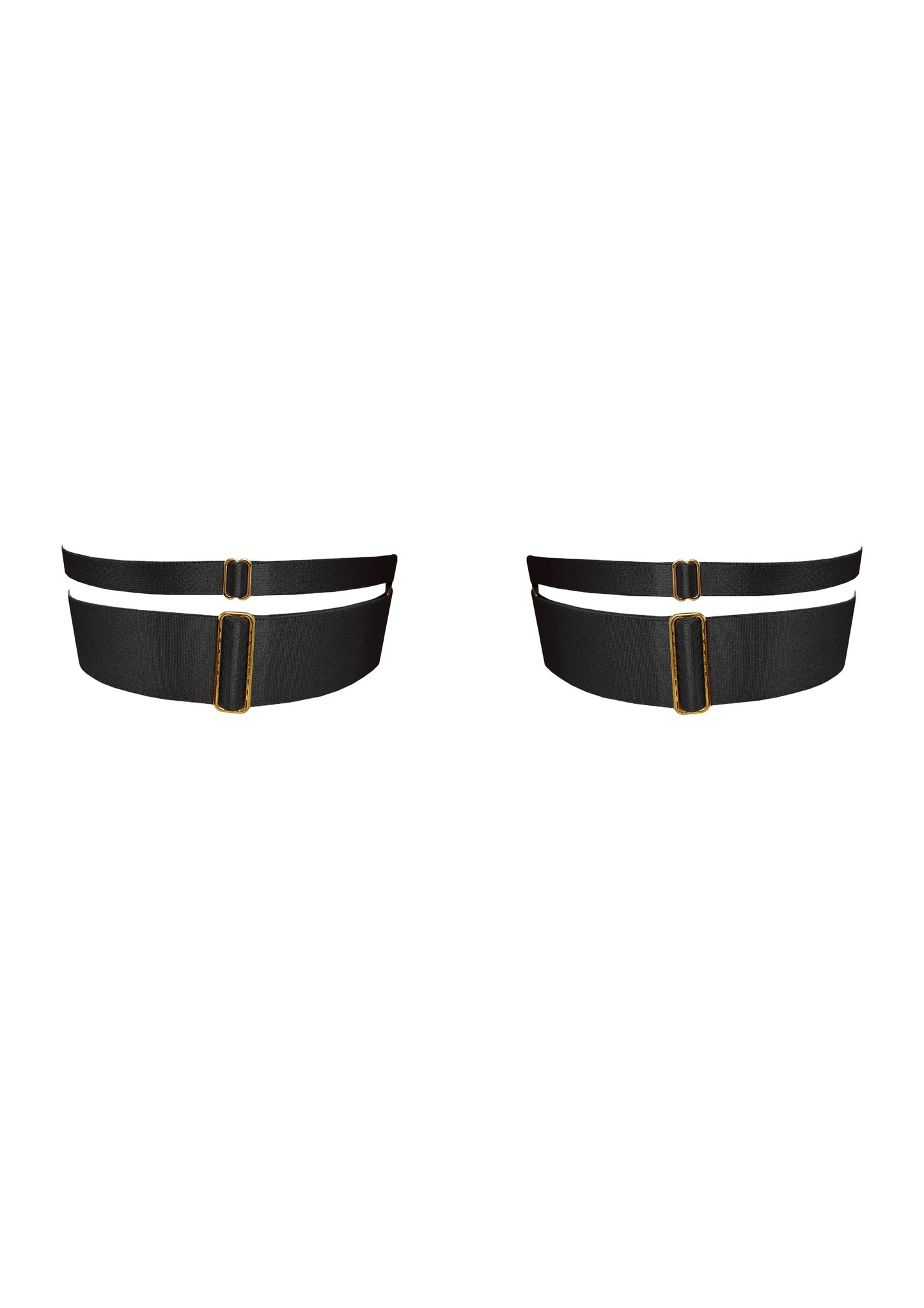 Black Bondage Webbed Garters