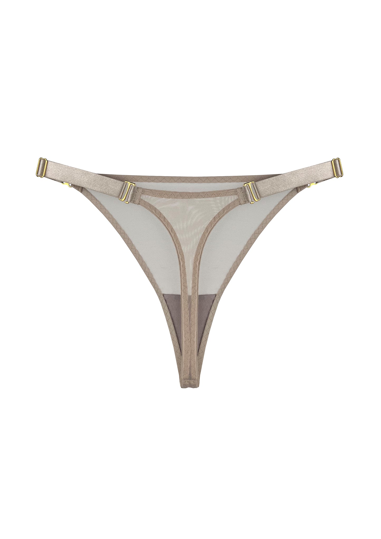 Signature Caramel Mesh Thong