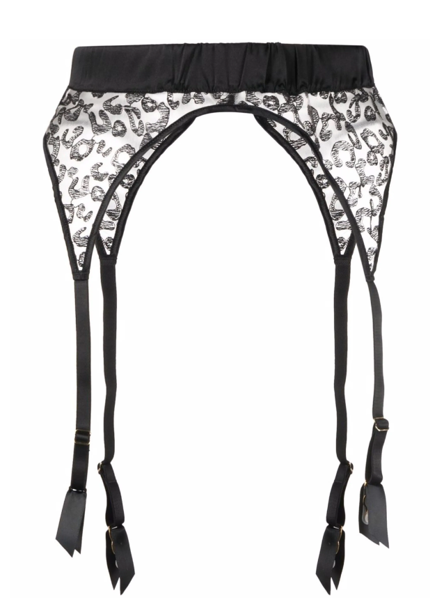 Kittie Black Suspender Belt