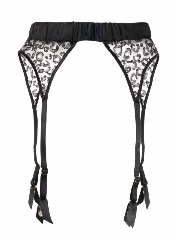 Kittie Black Suspender Belt