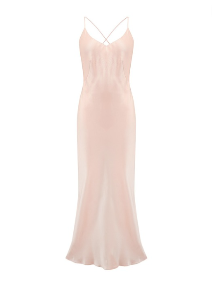 Fleur Du Jour Silk Slip Dress