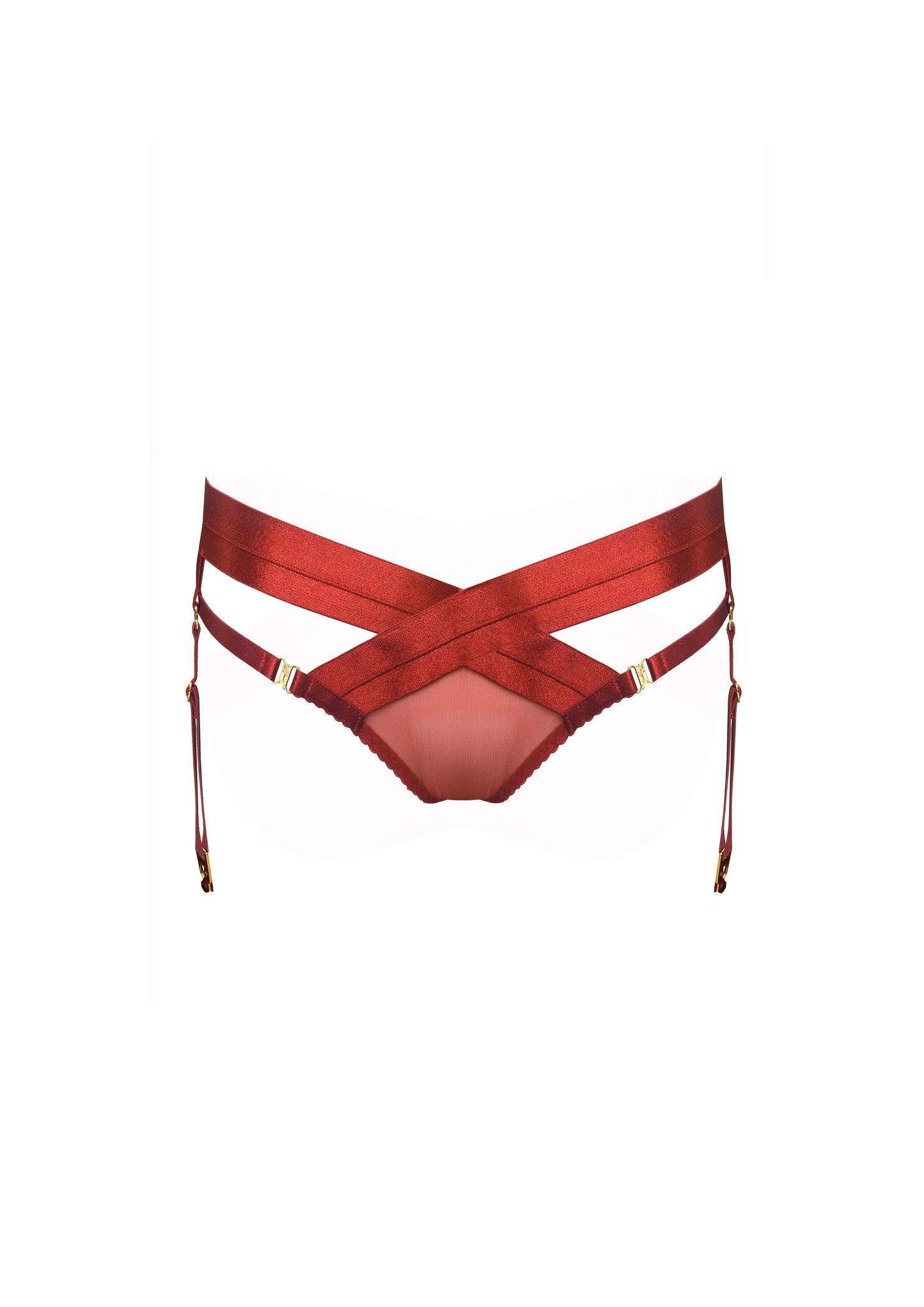 Red Tomoe Harness Brief