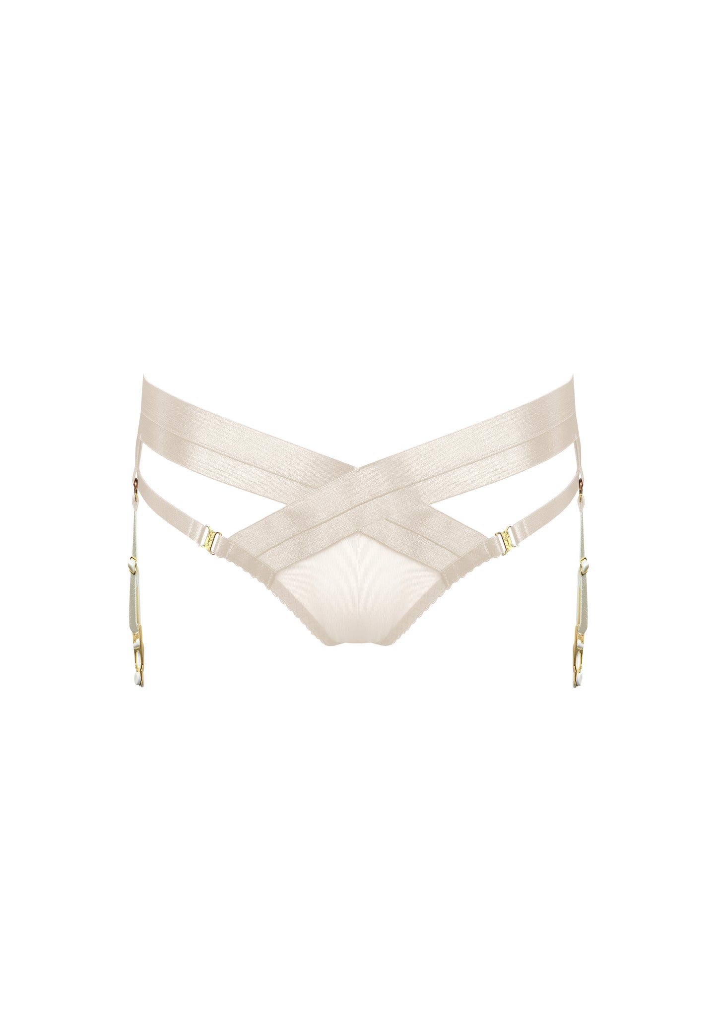 Cream Tomoe Harness Brief