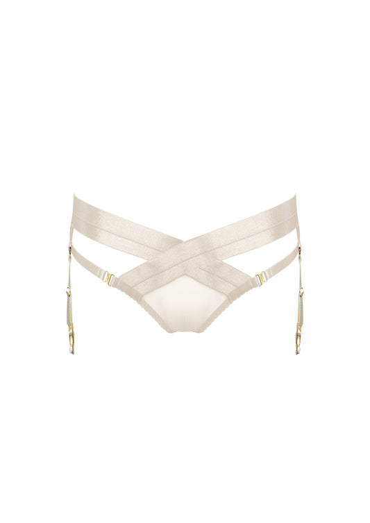 Cream Tomoe Harness Brief