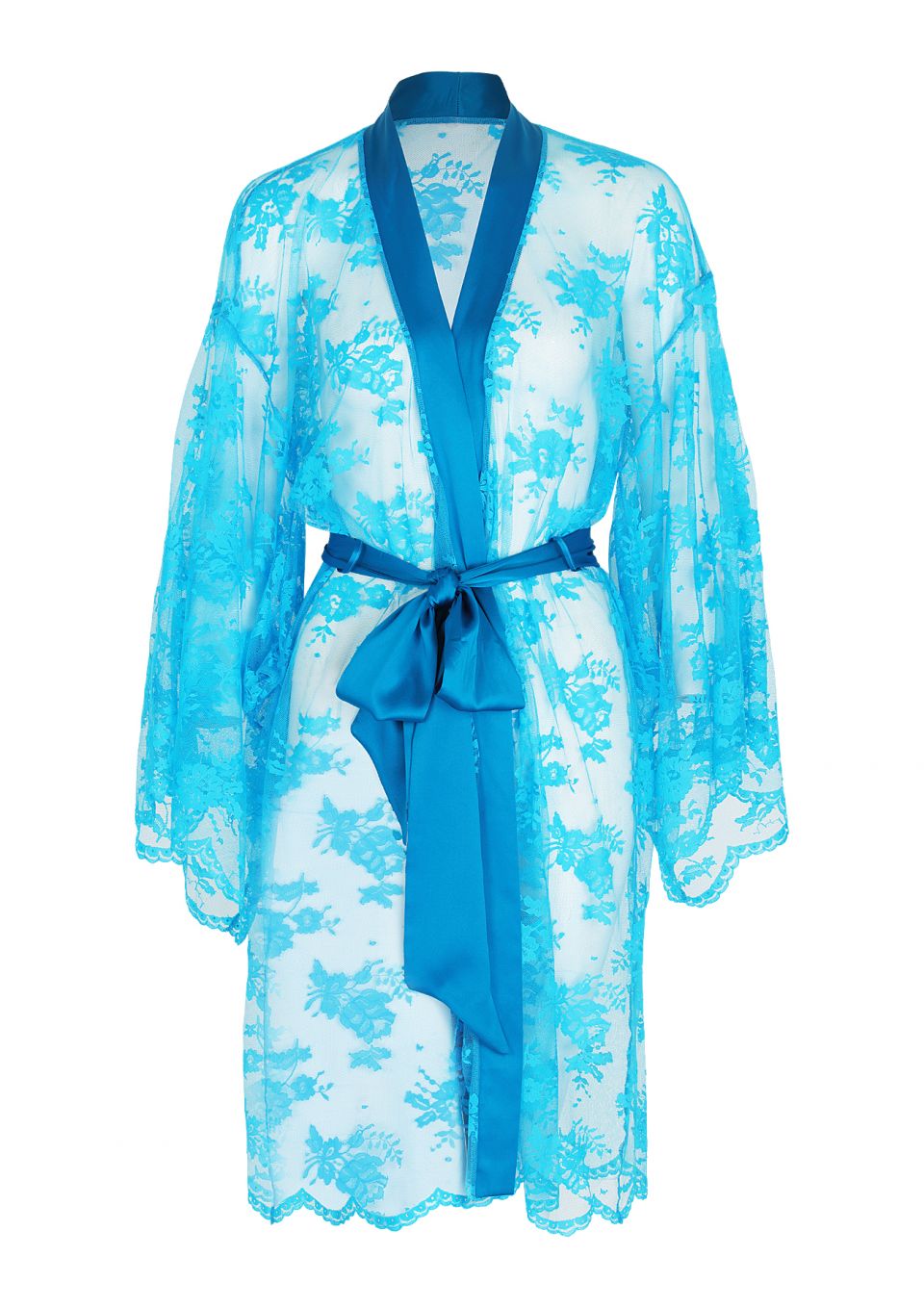 Turquoise Lace Kimono