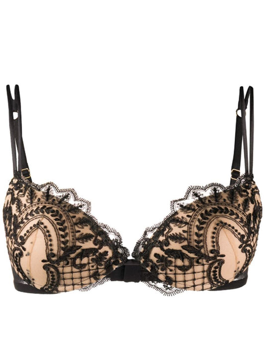 Christmas Black Push Up Bra