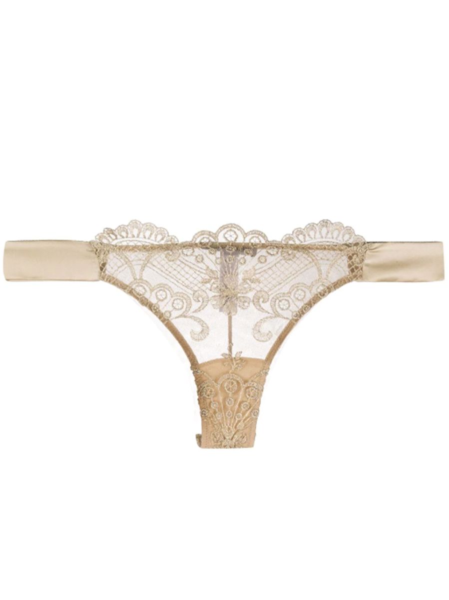 Christmas Gold Thong