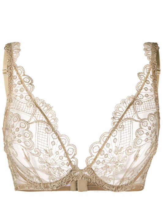 Christmas Gold Triangle Bra