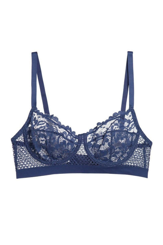 Petunia Indigo Longline Bra