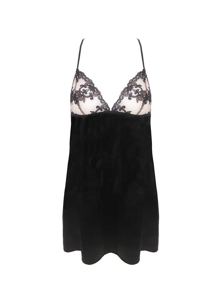 Onyx Silk Babydoll