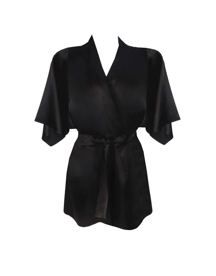 Onyx Silk Robe