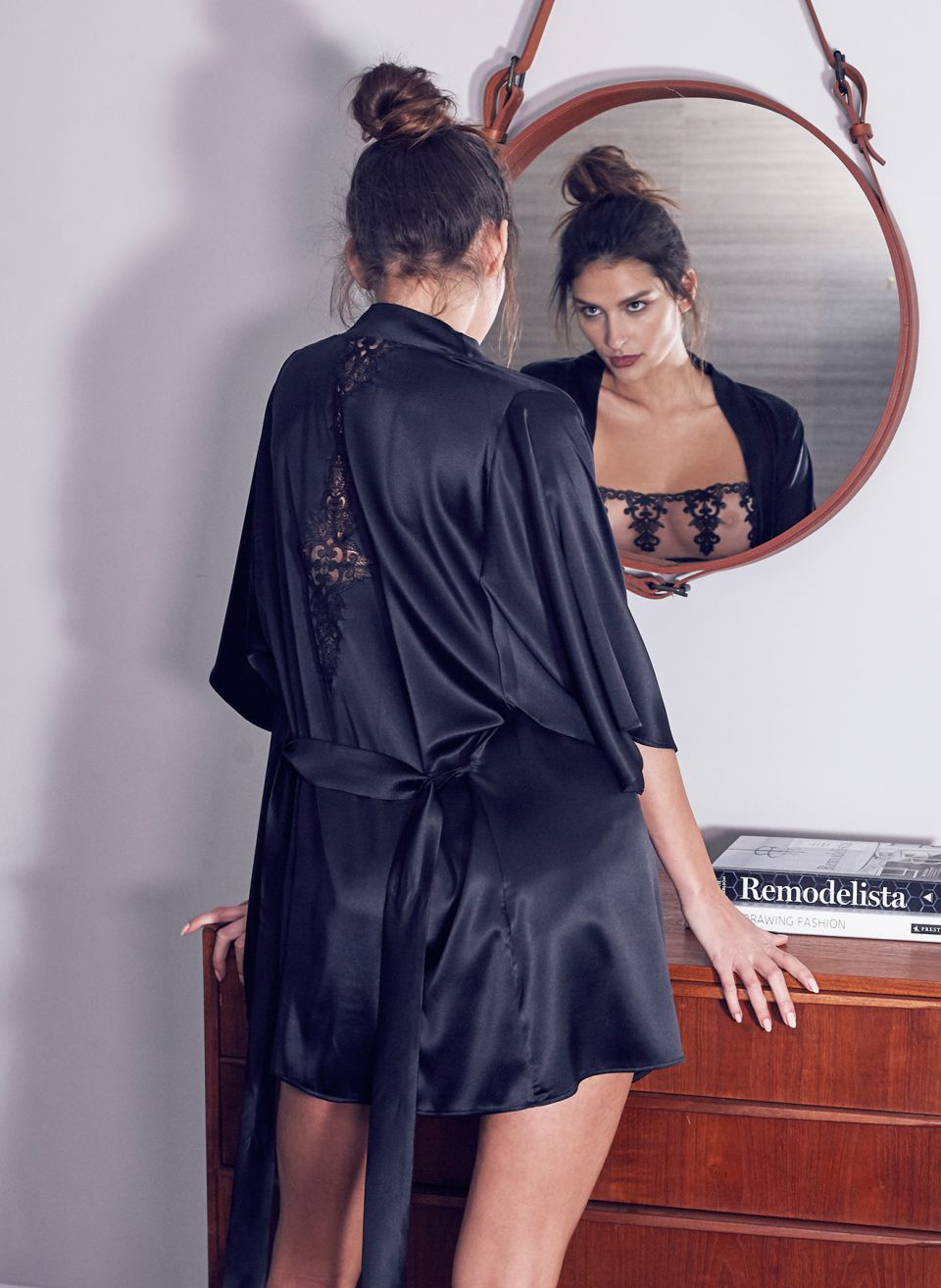 Onyx Silk Robe