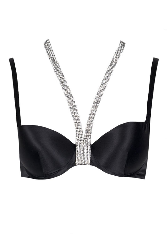 Temptation Diamante Collared Bra