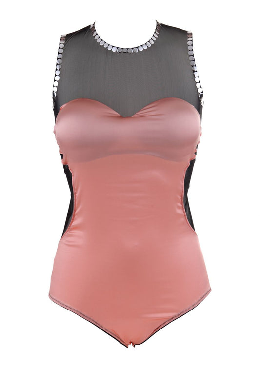Coraille peach and black body