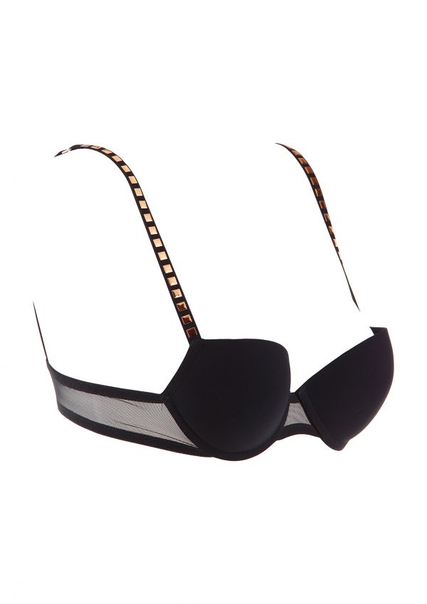 Notting Hill Black Studded Bra