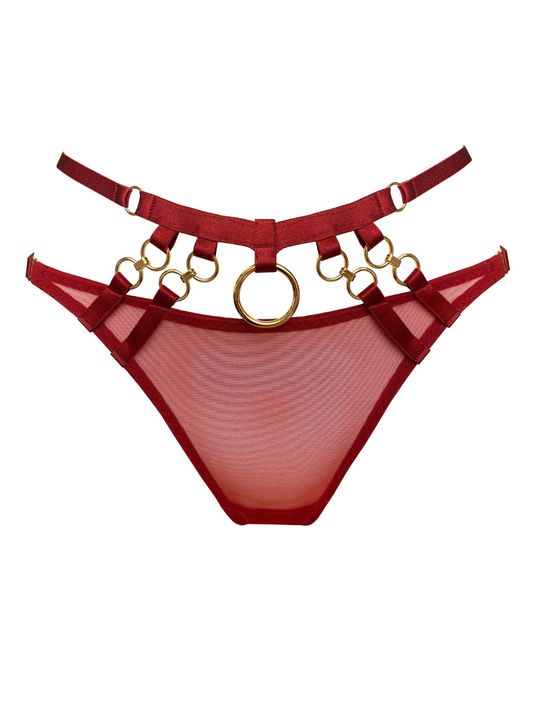 Kleio Red Open Back Brief