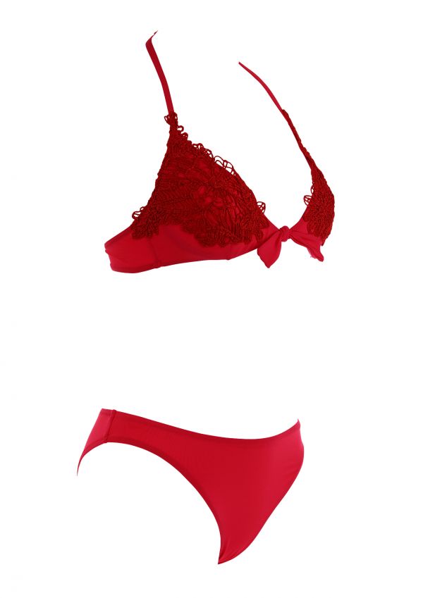 Crochet Under-wired Halter Bikini