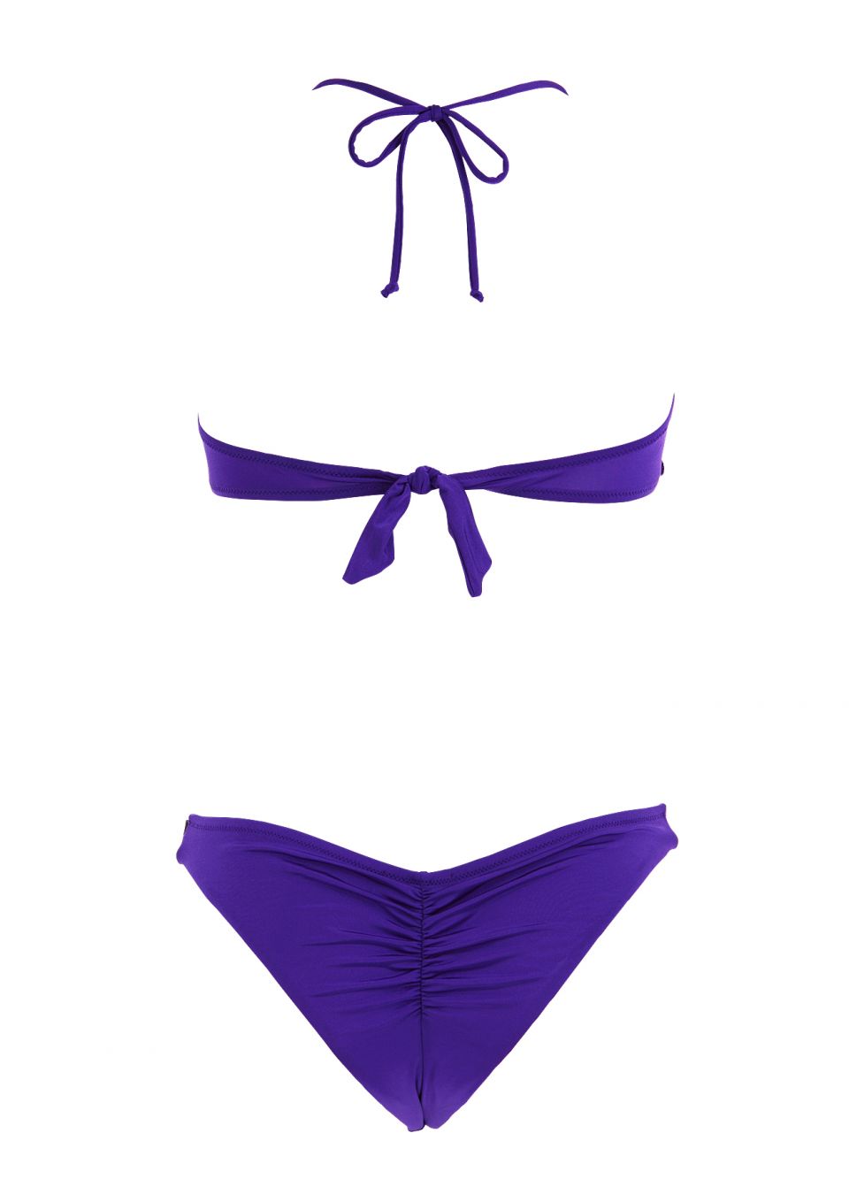 Purple Crochet Bandeau Bikini