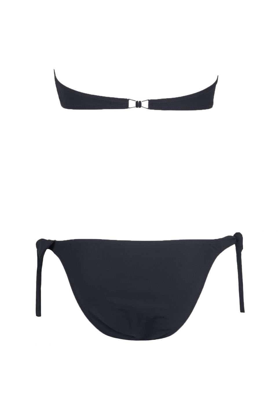 Noir Bandeau Tie-side Bikini
